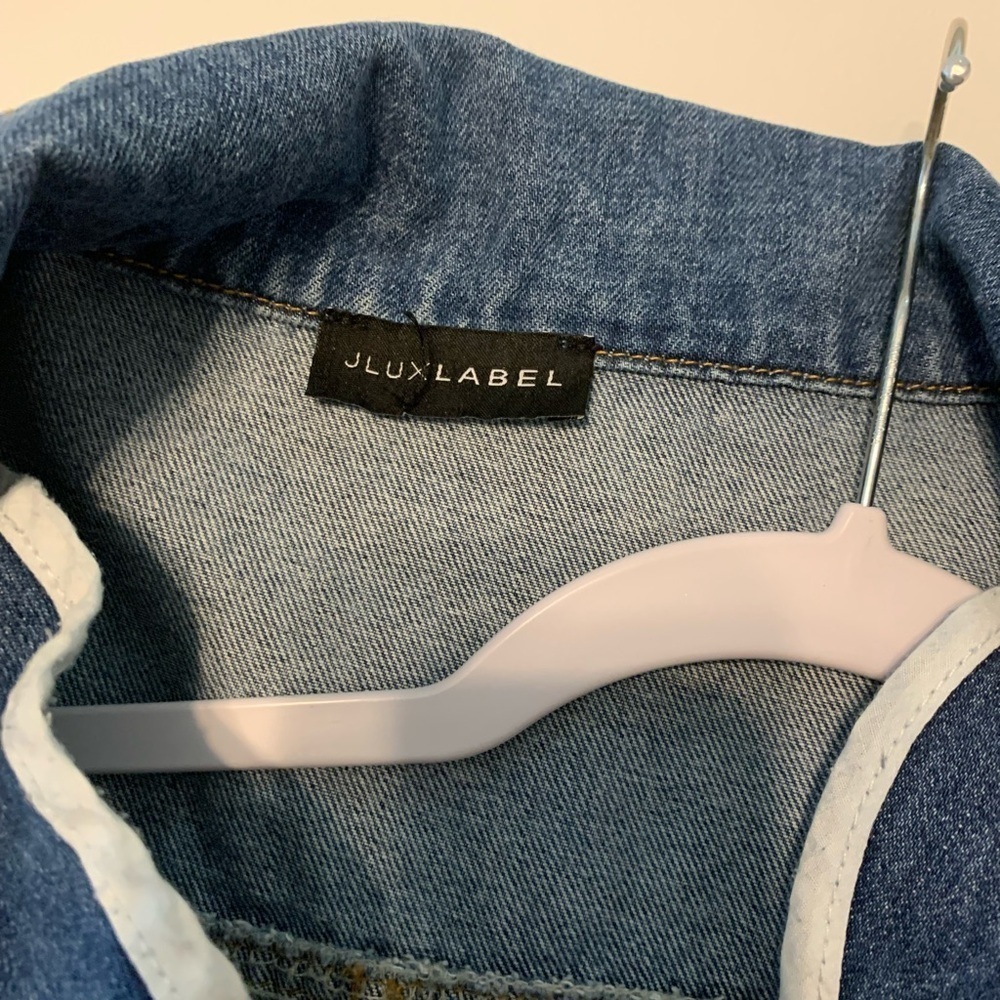 JLUXLABEL Blue Denim Jumpsuit - Picture 4 of 5